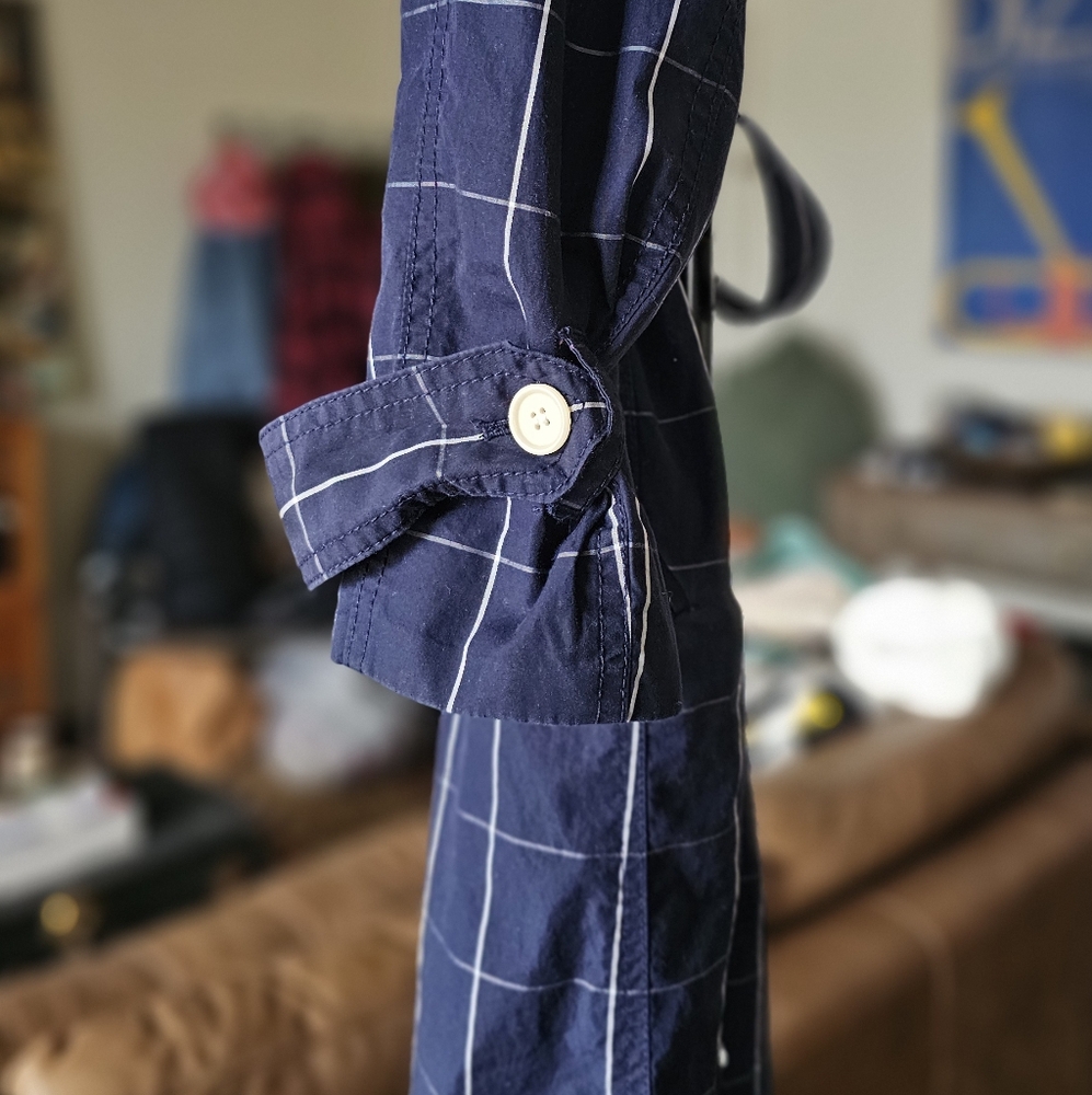 J.Crew Collection Windowpane Trench - Picture 5 of 8